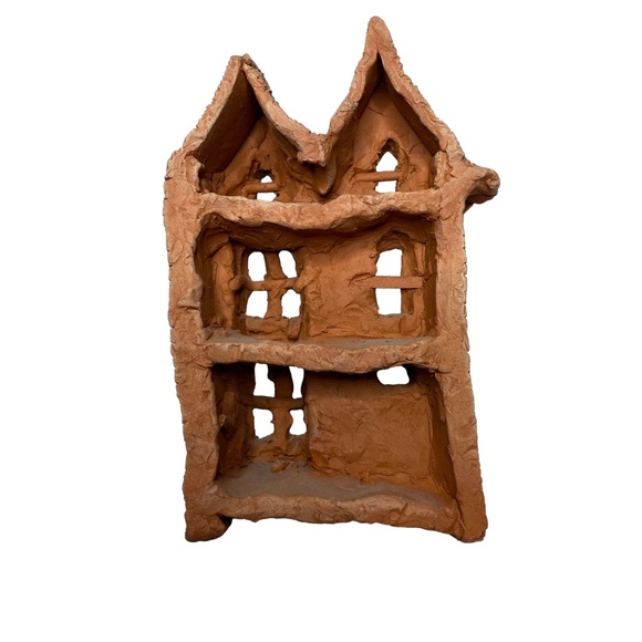 HANDMADE Clay Fairy Garden Sculpted House Ornament Gift - Picture 3 of 8